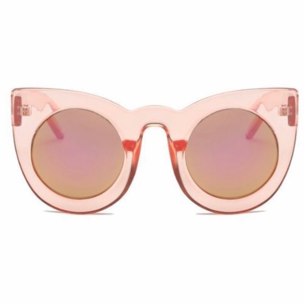 ☀️NEW☀️Pink Retro Cat Eye Mirrored Sunglasses